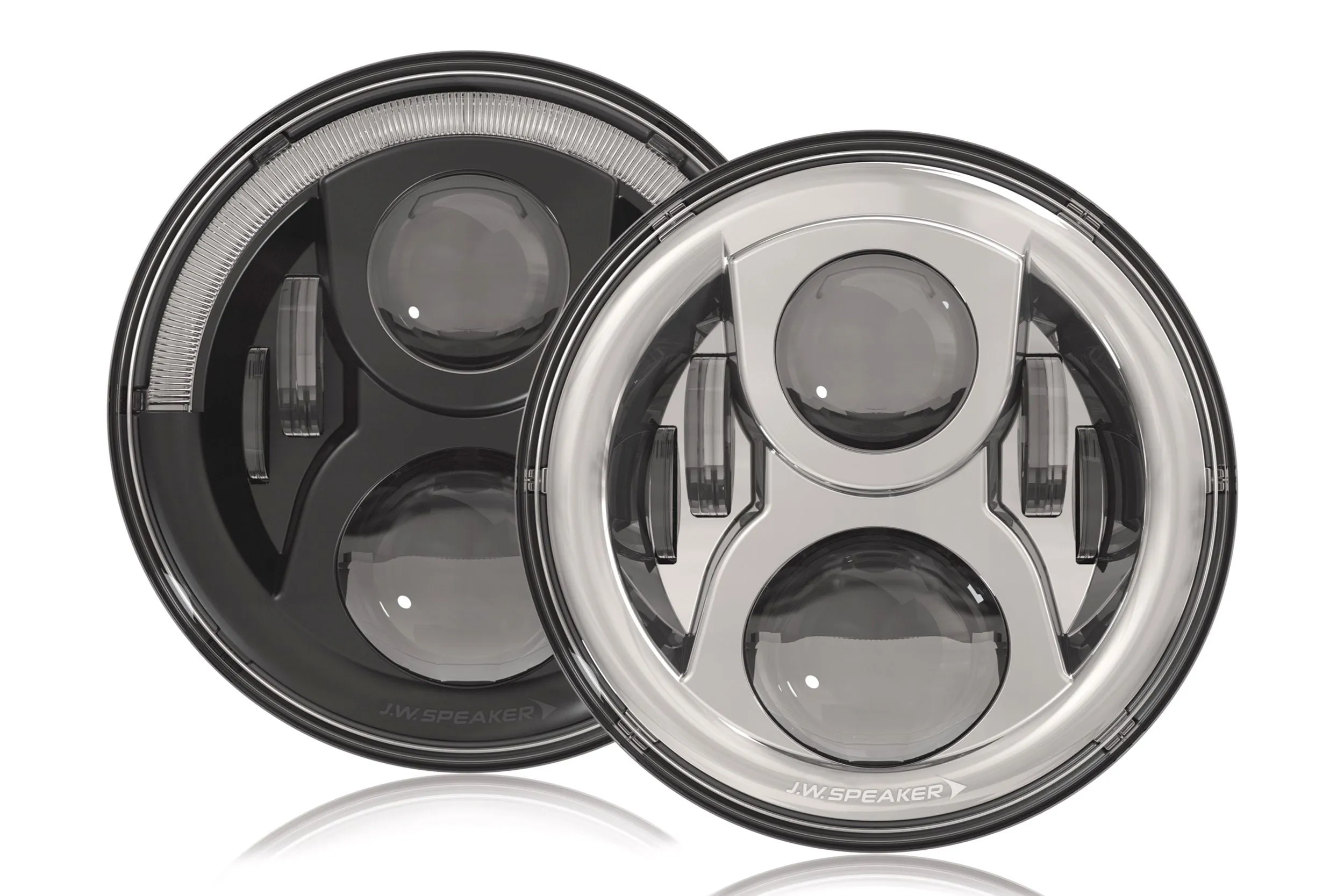 JW Speaker: 8700-EVO2-DB 12/24V DOT Headlamp (Black)