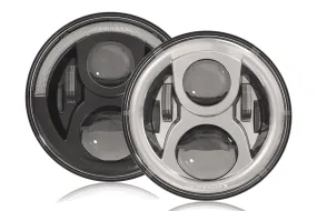 JW Speaker: 8700-EVO2-DB 12/24V DOT Headlamp (Chrome)