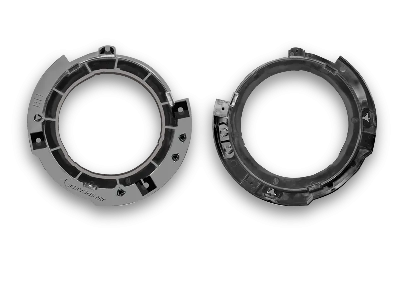 JWS Mounting Adapters to fit J.W. Speaker LED Head Lights into 17-18 Jeep Wrangler JK with Factory LED Head Lights