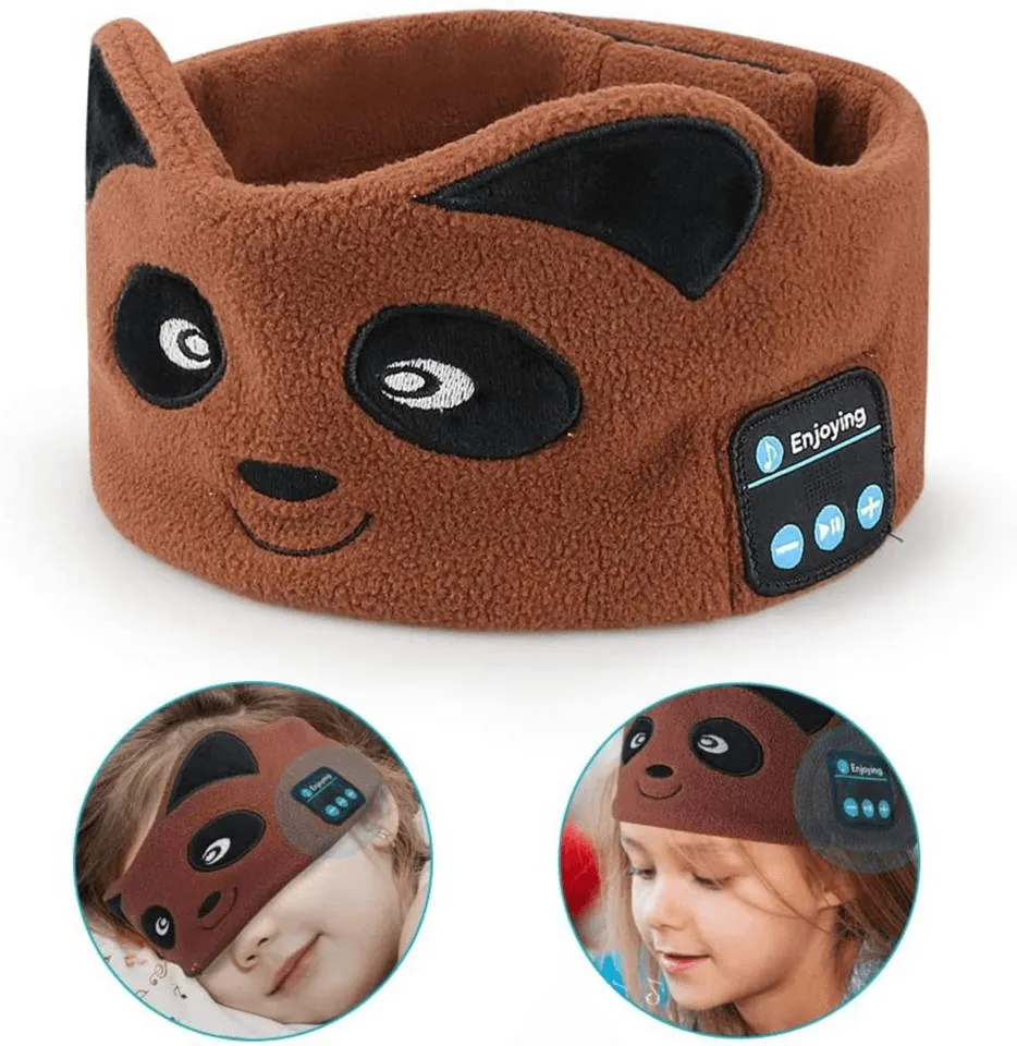 Kids Bluetooth Sleep Mask – Cozy Comfort, Built-in Speakers, Adjustable Fit
