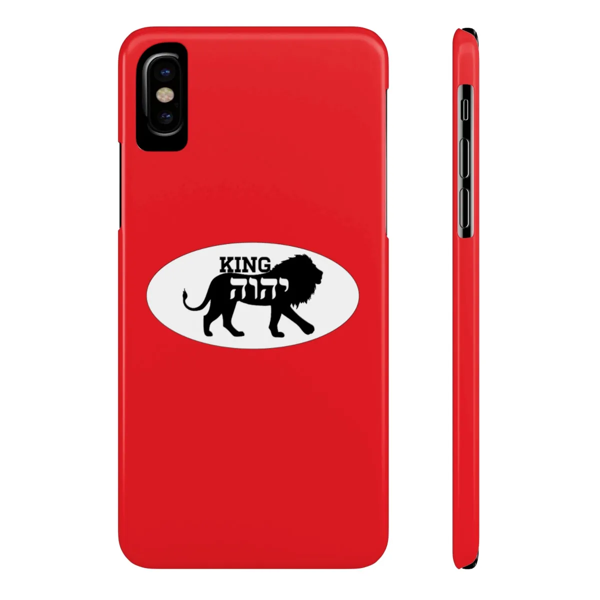 King YAHWEH Trends Slim Phone Case (Fire Red)