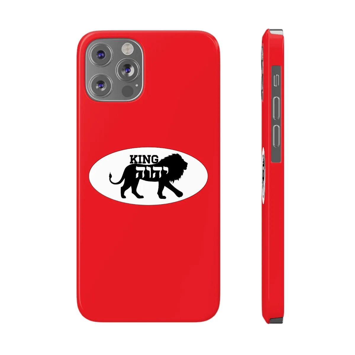 King YAHWEH Trends Slim Phone Case (Fire Red)