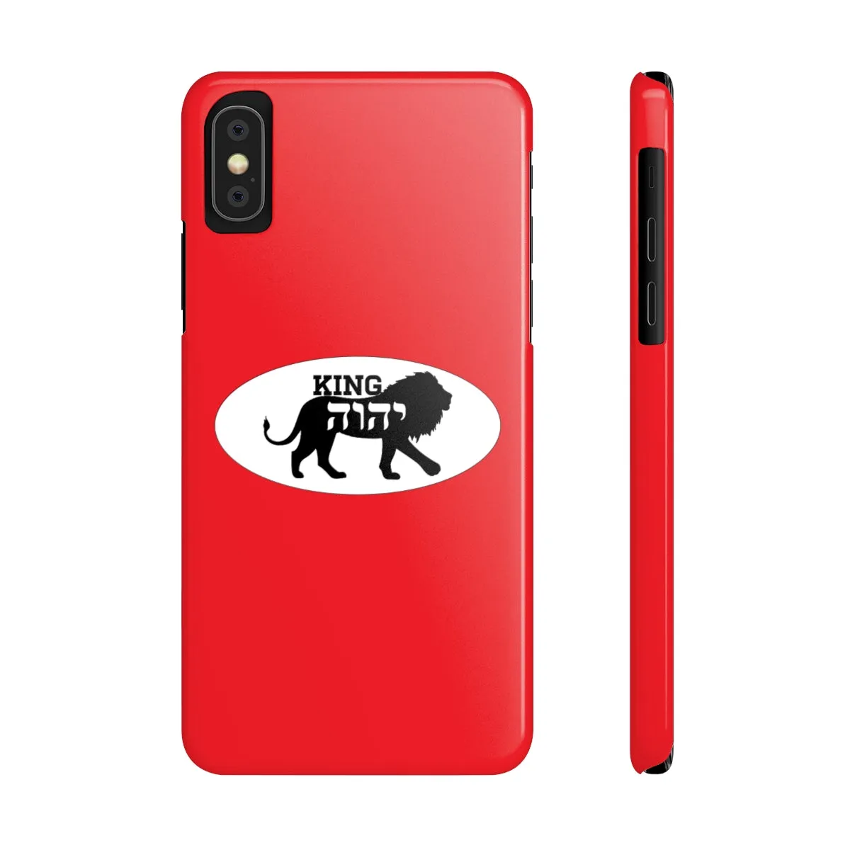 King YAHWEH Trends Slim Phone Case (Fire Red)