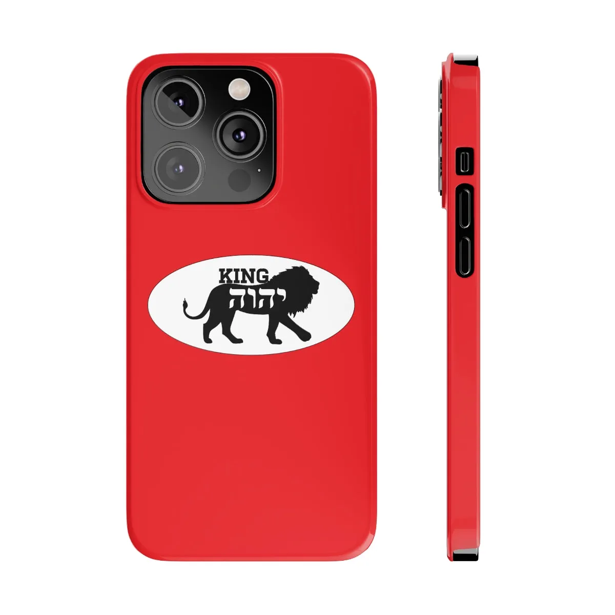 King YAHWEH Trends Slim Phone Case (Fire Red)