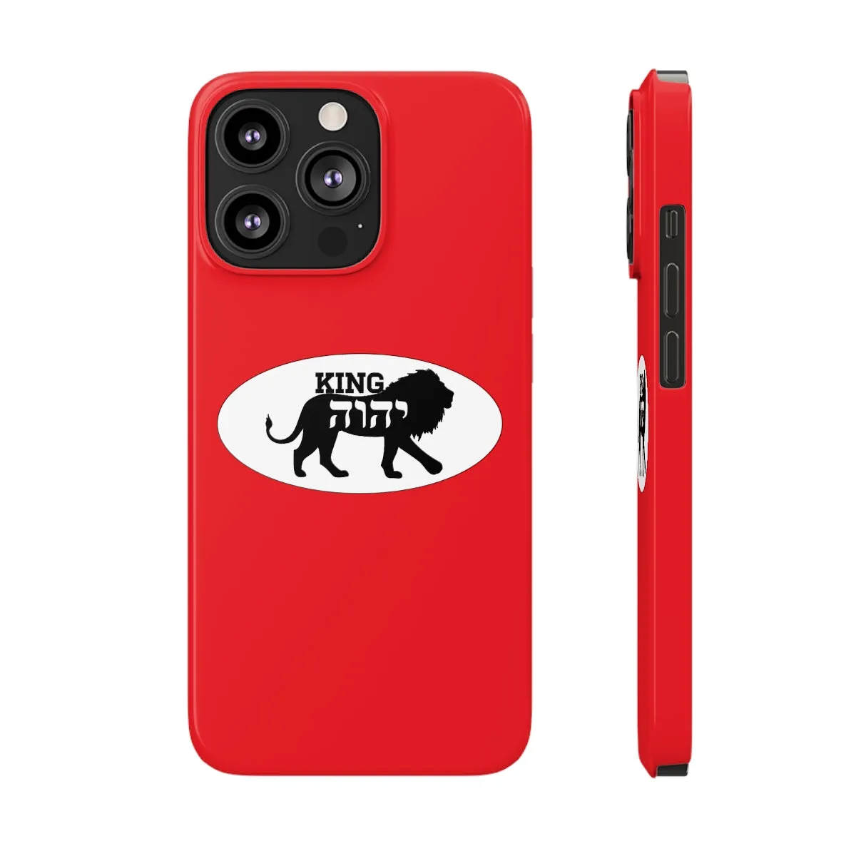King YAHWEH Trends Slim Phone Case (Fire Red)