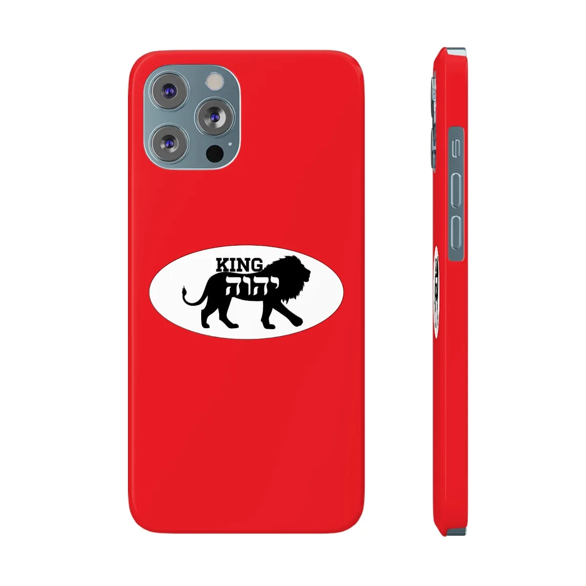 King YAHWEH Trends Slim Phone Case (Fire Red)