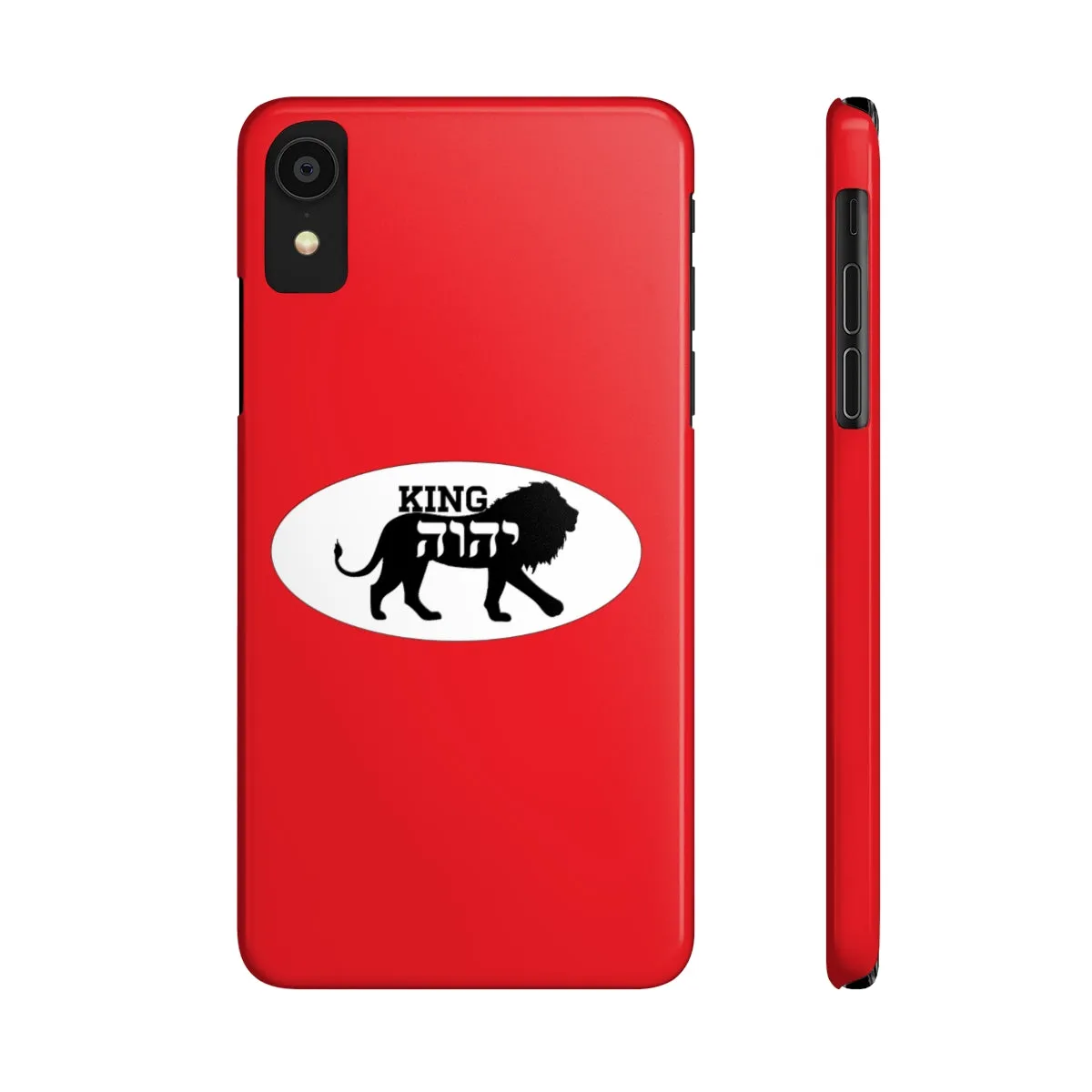 King YAHWEH Trends Slim Phone Case (Fire Red)