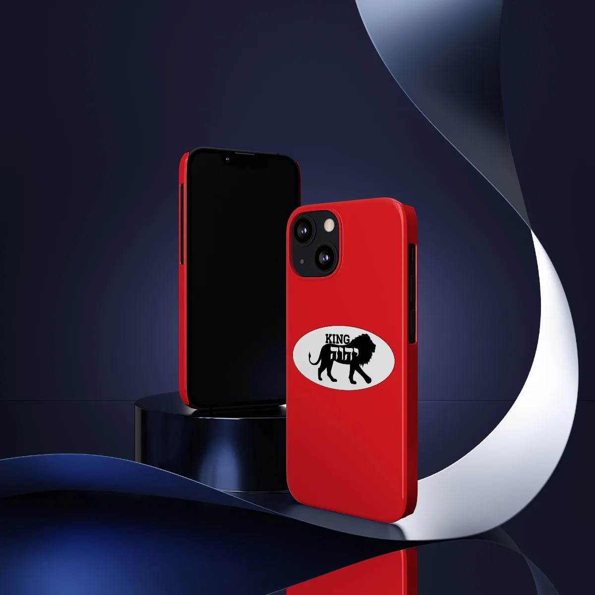 King YAHWEH Trends Slim Phone Case (Fire Red)