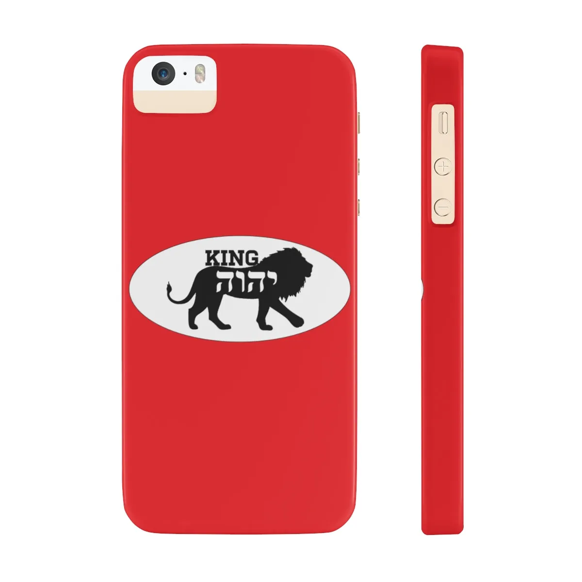 King YAHWEH Trends Slim Phone Case (Fire Red)