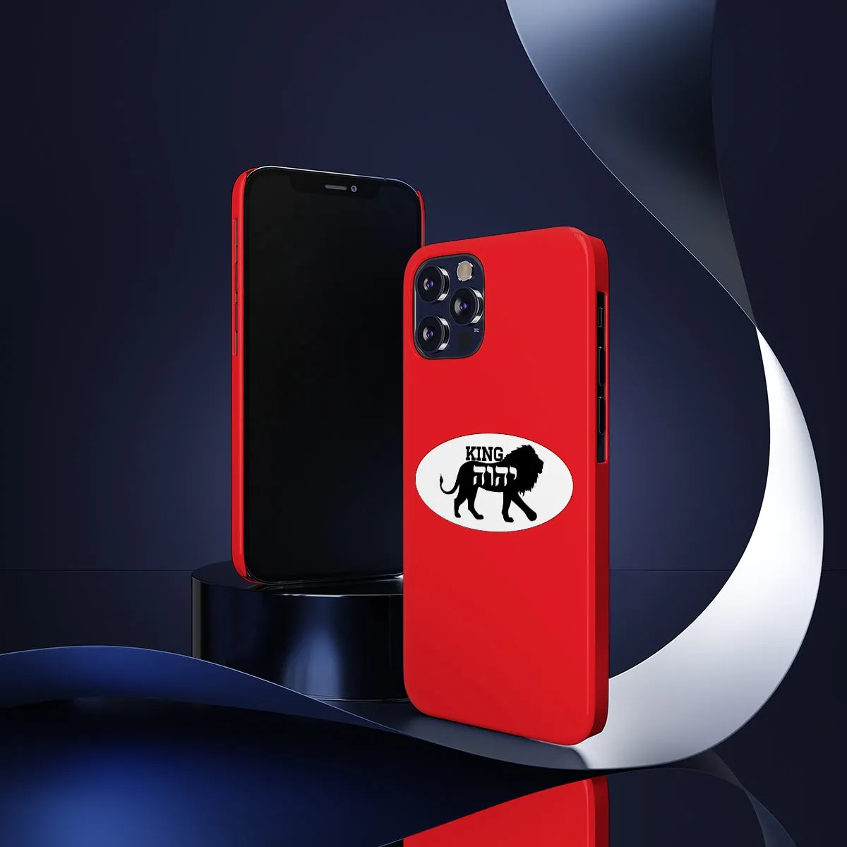 King YAHWEH Trends Slim Phone Case (Fire Red)