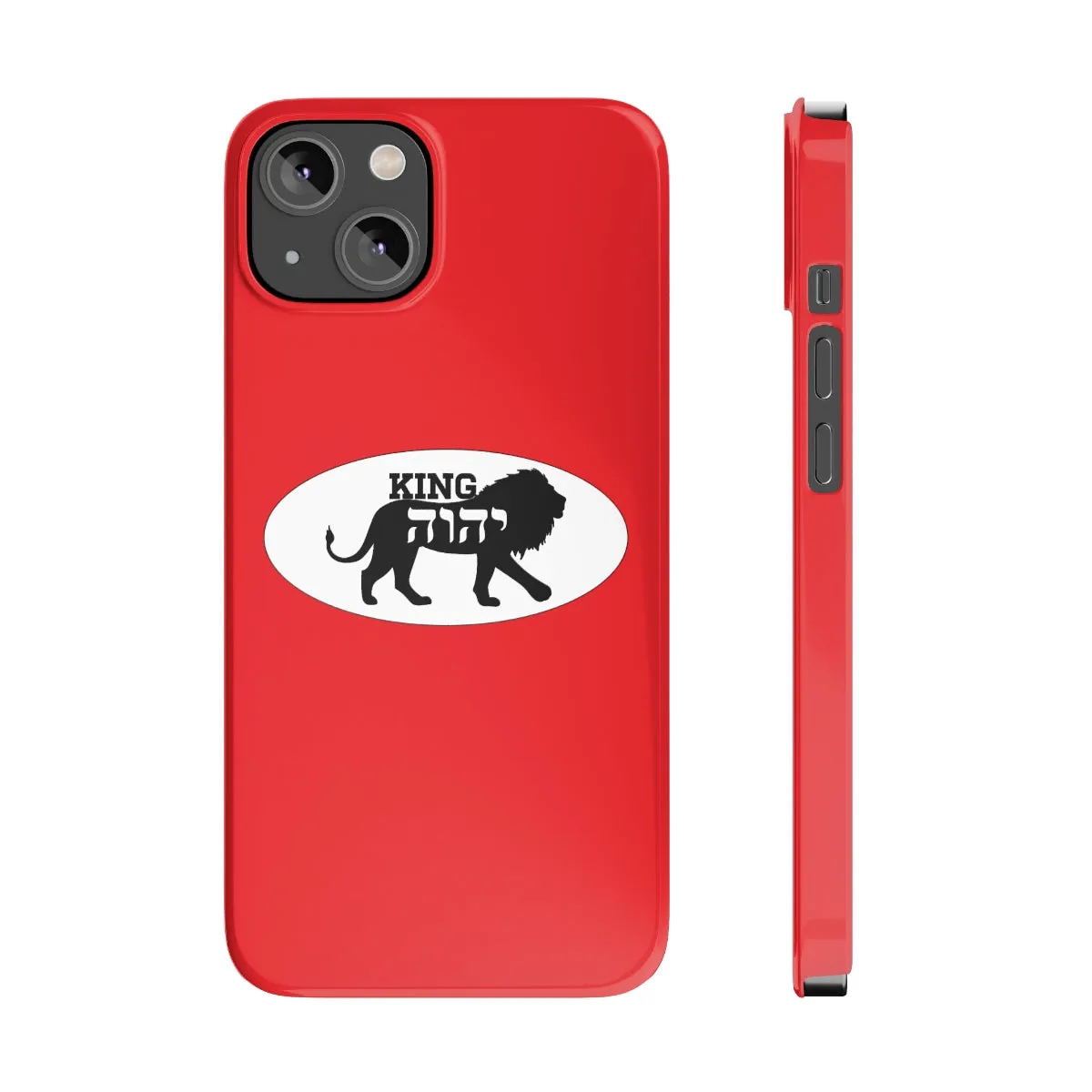King YAHWEH Trends Slim Phone Case (Fire Red)
