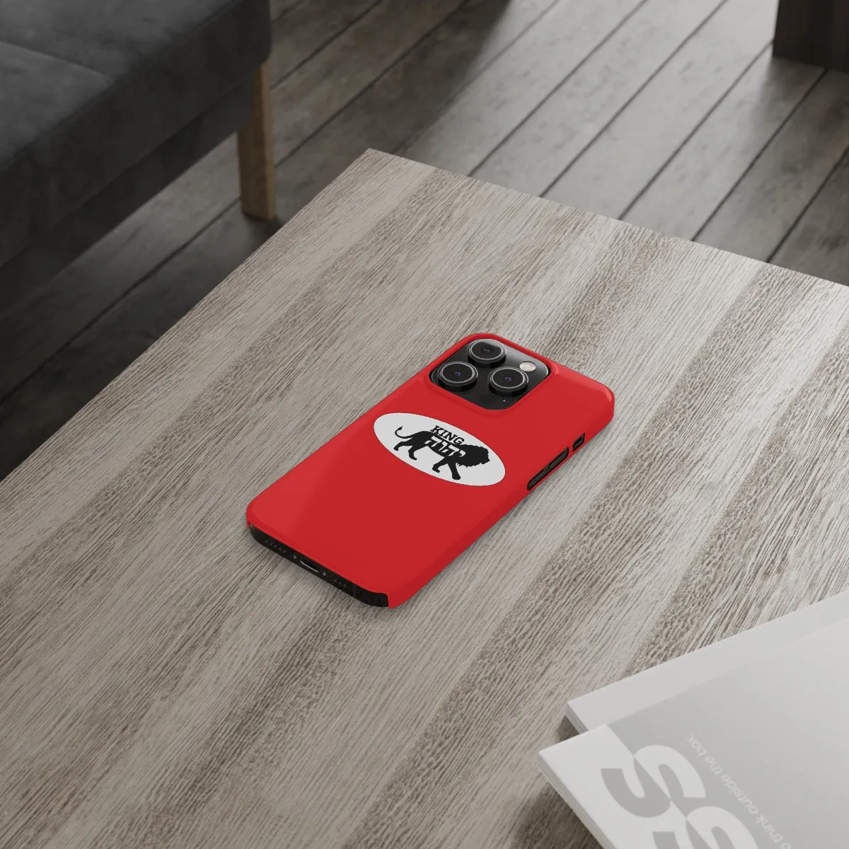 King YAHWEH Trends Slim Phone Case (Fire Red)