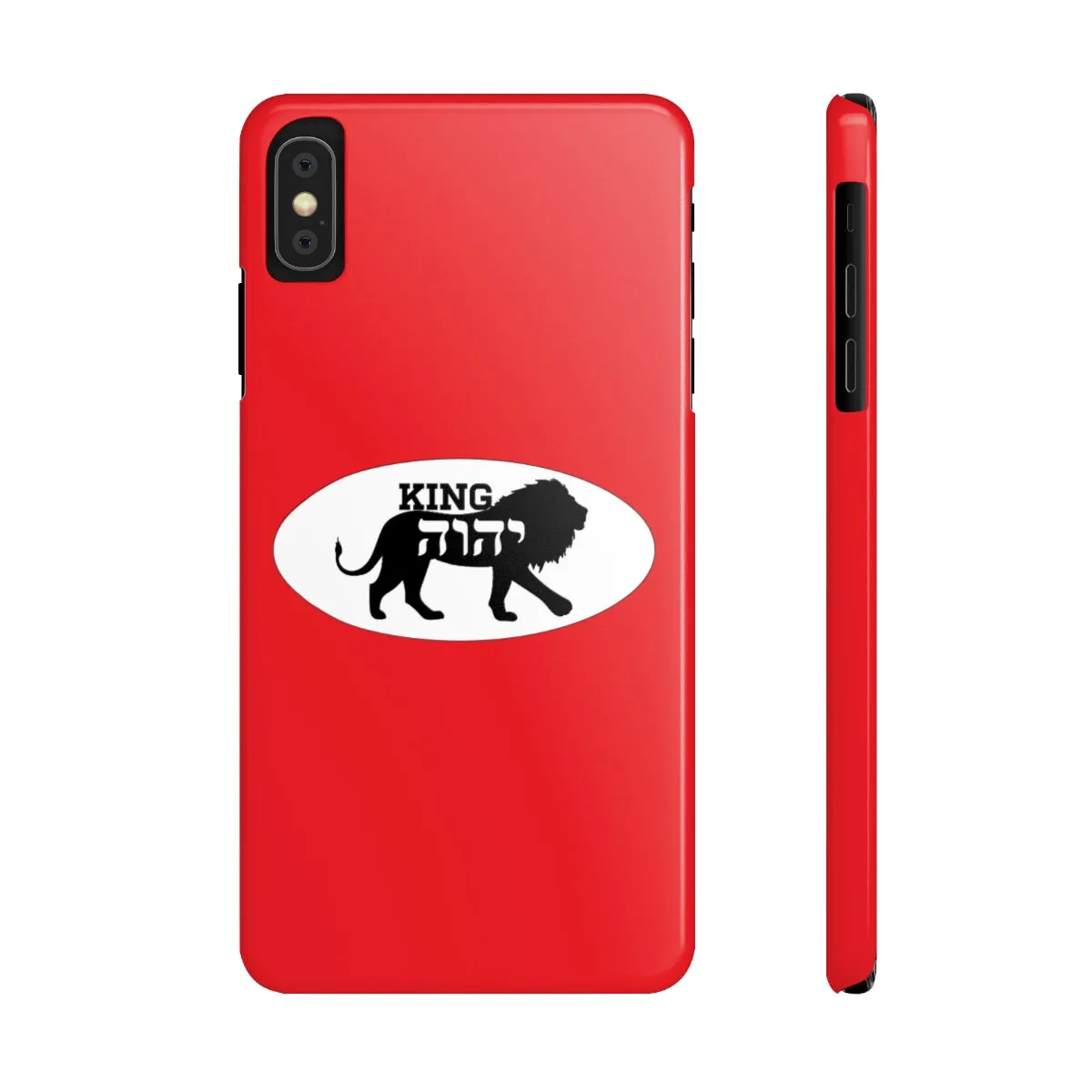 King YAHWEH Trends Slim Phone Case (Fire Red)