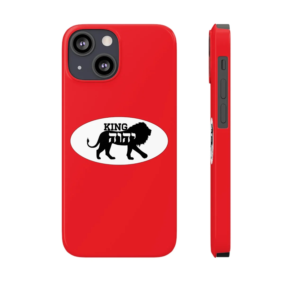 King YAHWEH Trends Slim Phone Case (Fire Red)