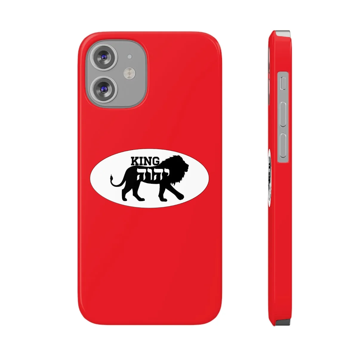 King YAHWEH Trends Slim Phone Case (Fire Red)