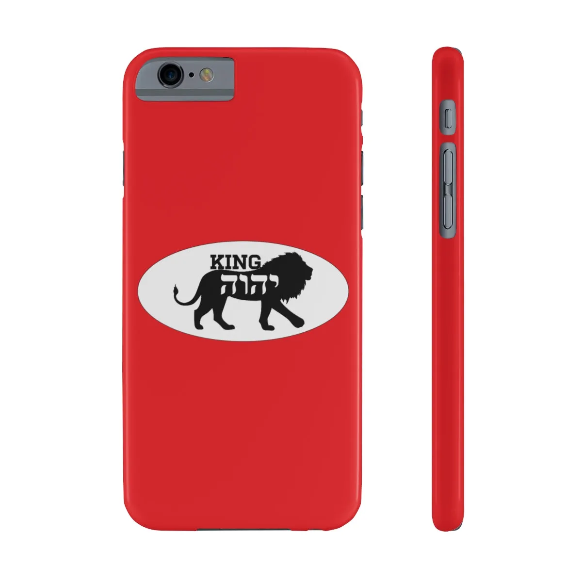 King YAHWEH Trends Slim Phone Case (Fire Red)