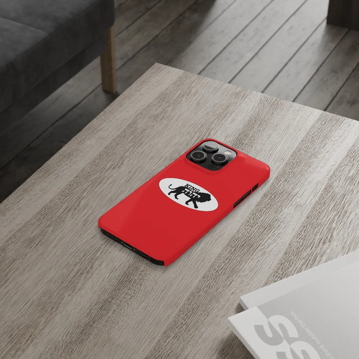 King YAHWEH Trends Slim Phone Case (Fire Red)