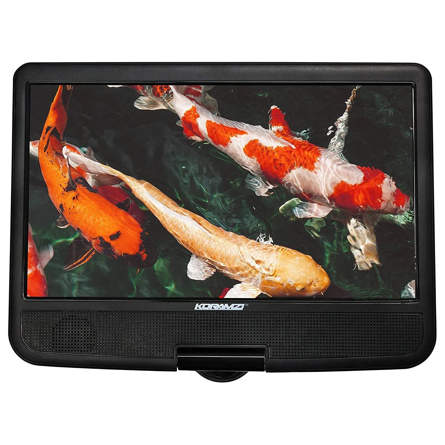 Koramzi Portable Swivel DVD Player with Rechargeable Battery