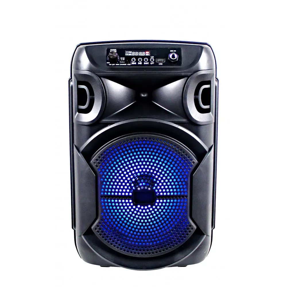 LASER PORTABLE 8inch PARTY SPEAKER WITH LED