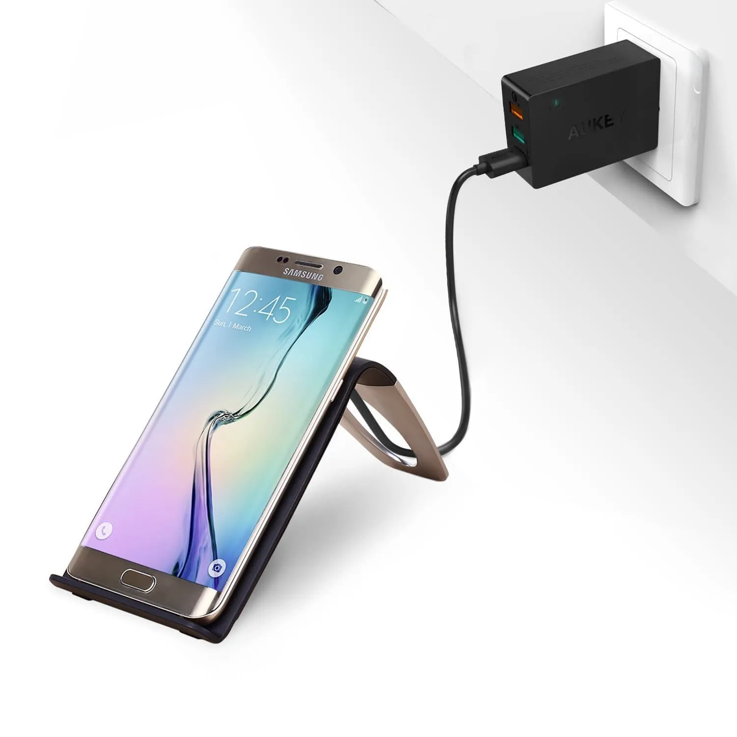 LC-C1 Qi Wireless Charging Stand With Three Coils