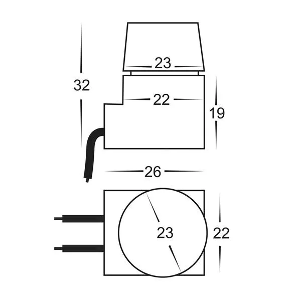LED Dimming Pot 0/1-10v for Standard Clipsal/HPM Plate Havit Lighting - HV9628