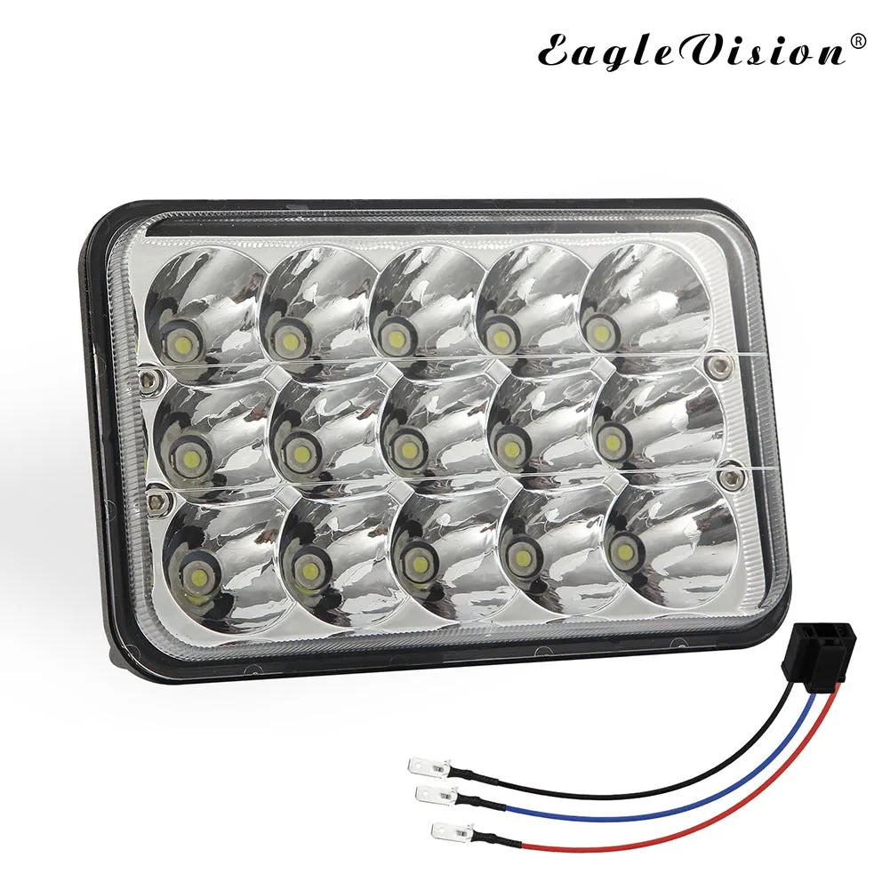 LED Headlight Die-cast Aluminum Casing 150w Square 5inches