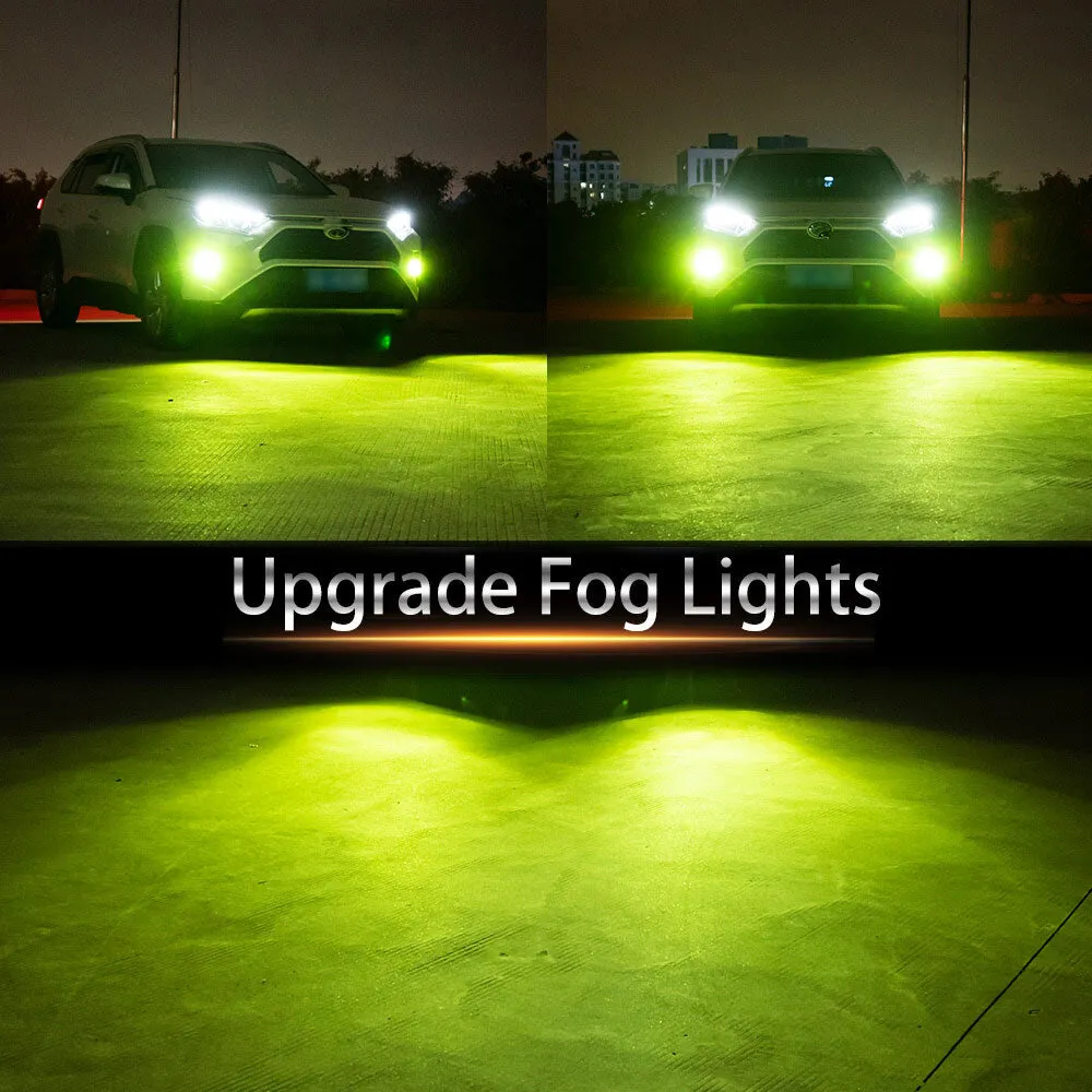 LED headlight front fog lamp 9-30 V 3000LM car modified green