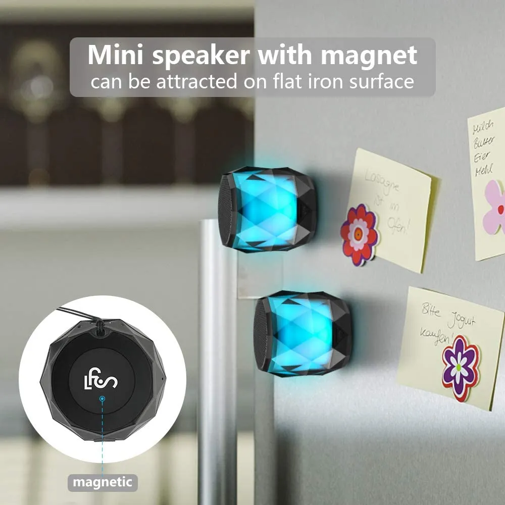 LED Light Portable Magnetic Bluetooth Speaker