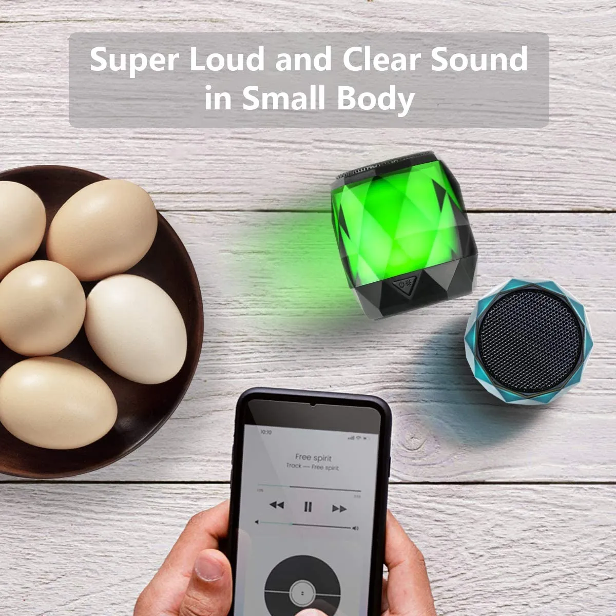 LED Light Portable Magnetic Bluetooth Speaker