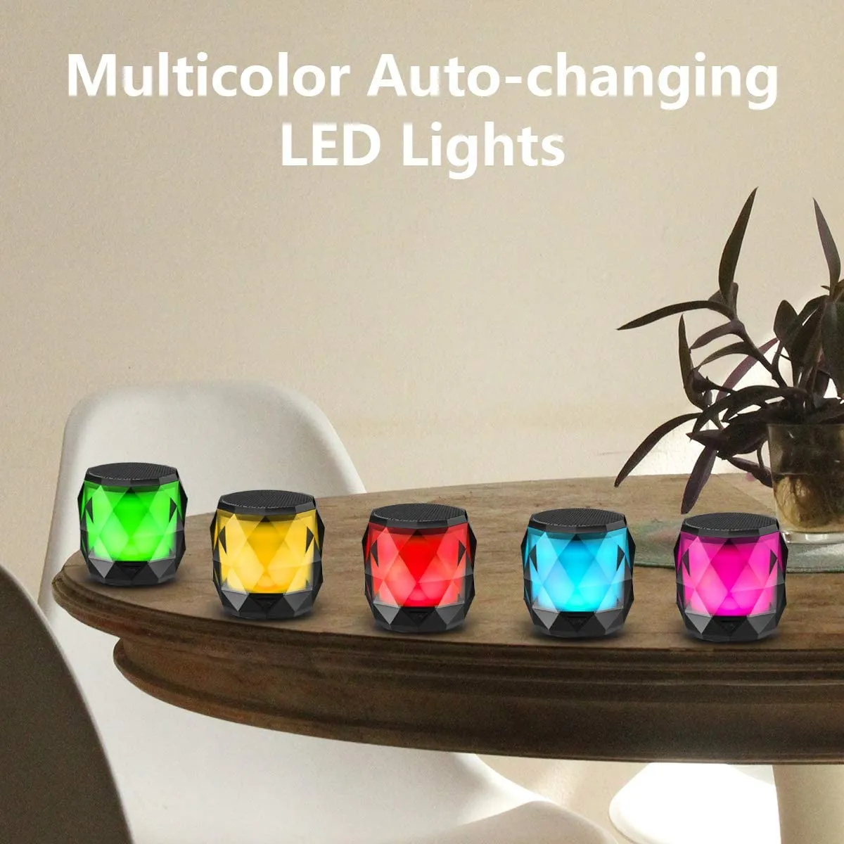 LED Light Portable Magnetic Bluetooth Speaker