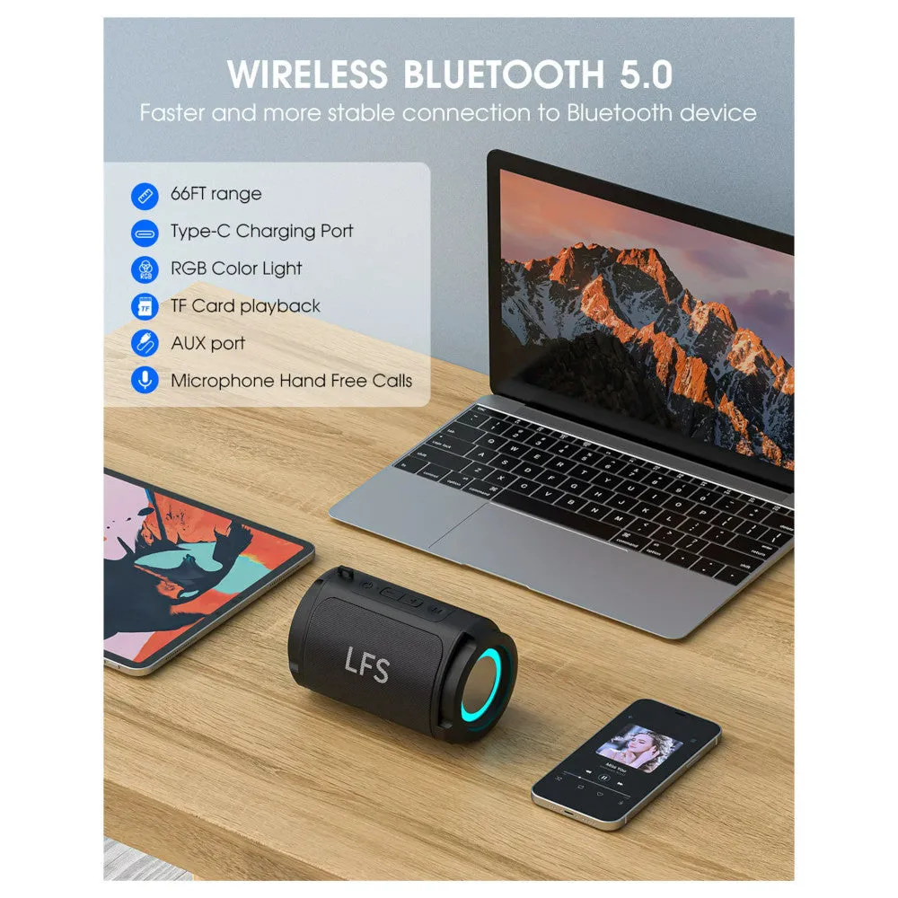 LFS BTSPEAKERV1 Bluetooth Portable Wireless Waterproof Mini Speaker