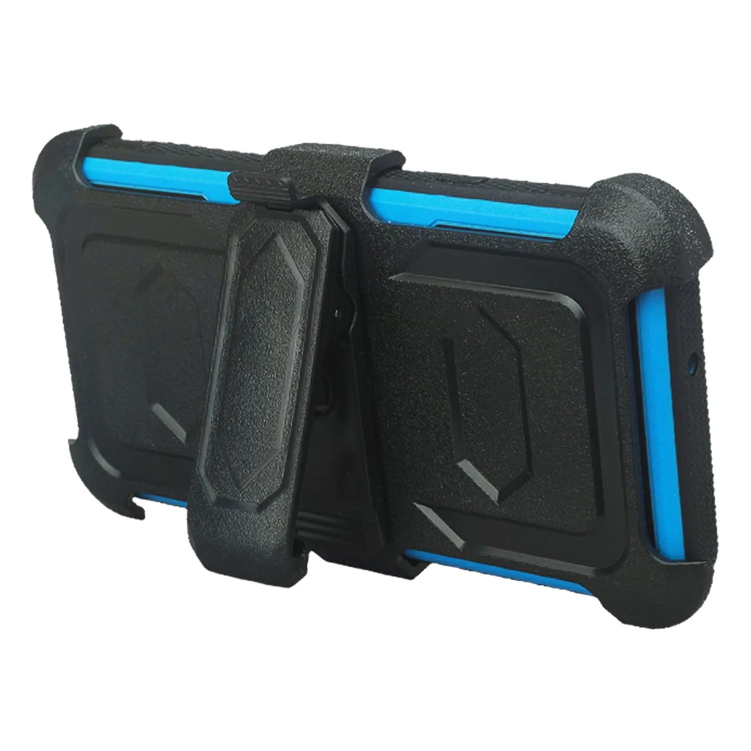 LG Escape Plus Case, Arena 2, K30 2019, Triple Protection 3-1 w/ Built in Screen Protector Heavy Duty Holster Shell Combo Case - Blue