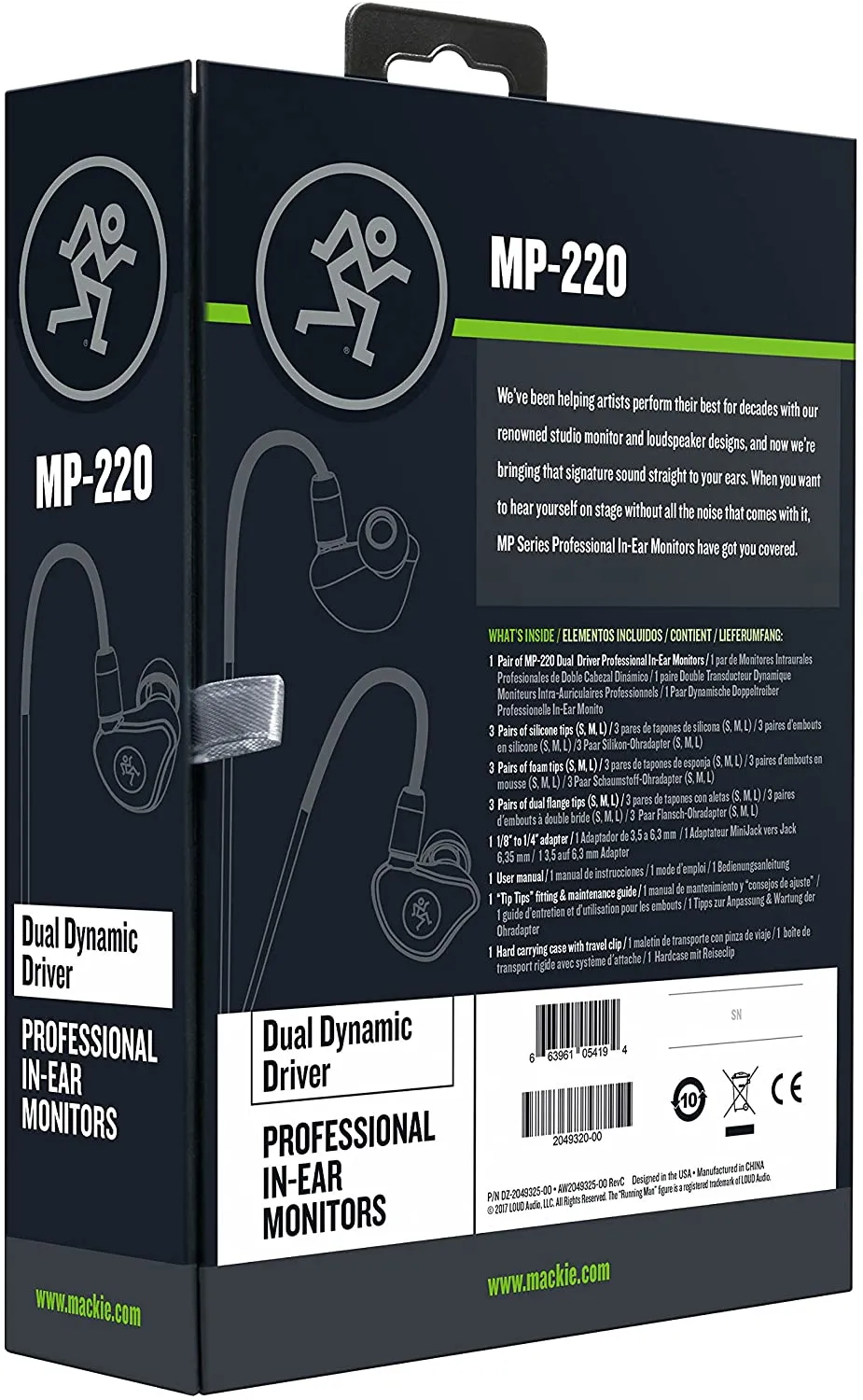 Mackie - MP-220 Dual Dynamic In Ear