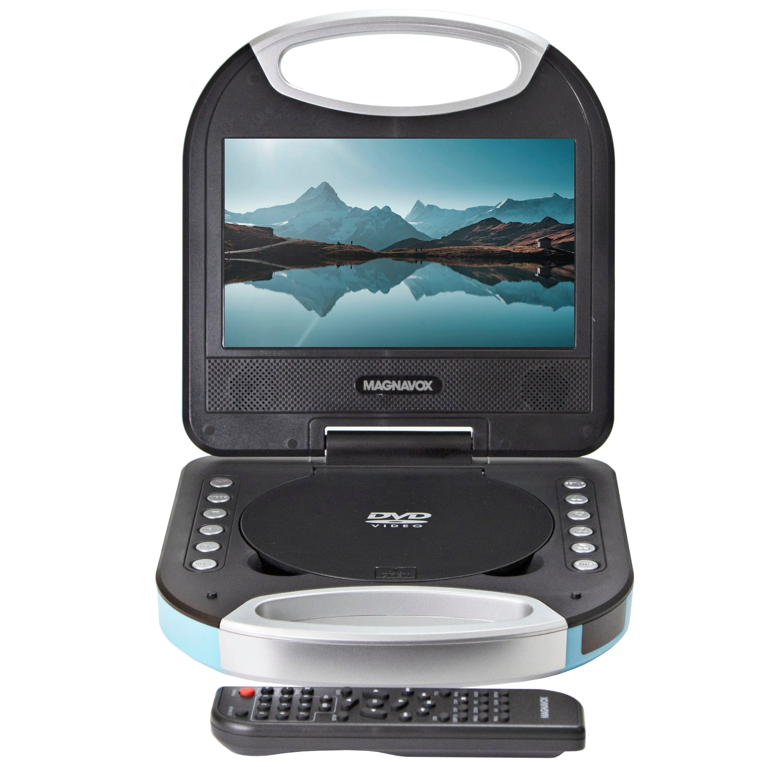 Magnavox MTFT750-BL Portable 7 inch DVD/CD Player with Remote in Blue