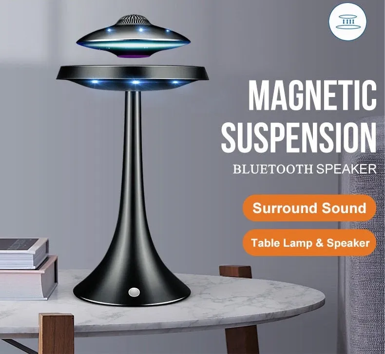 Magnetic Levitating LED Table Lamp w/ speaker