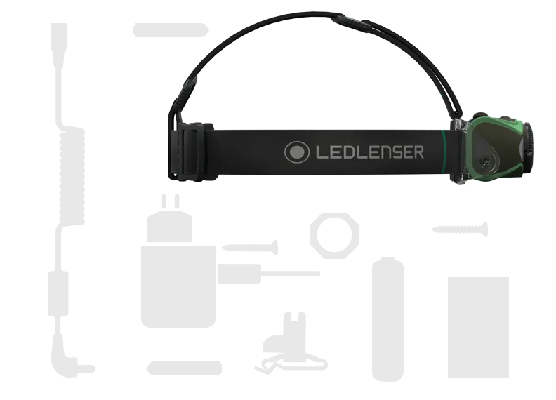 MH8 Green Rechargeable Headlamp