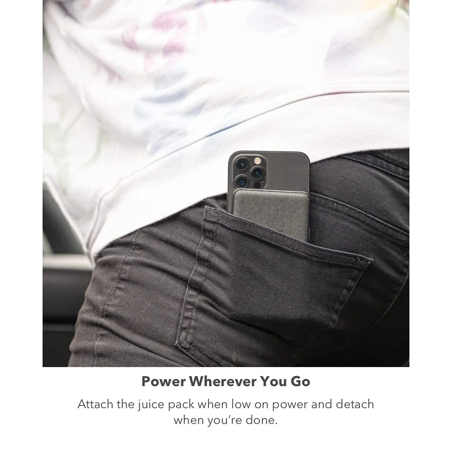 Mophie Snap  Juice Pack Mini MagSafe Compatible 5,000mAh Wireless Charger