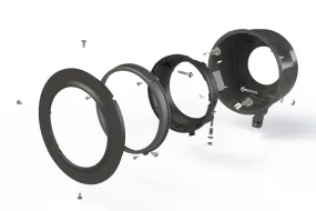 Morimoto 7" LED Headlight Adapters Jeep Wrangler JL (2018-2023) Black Housing
