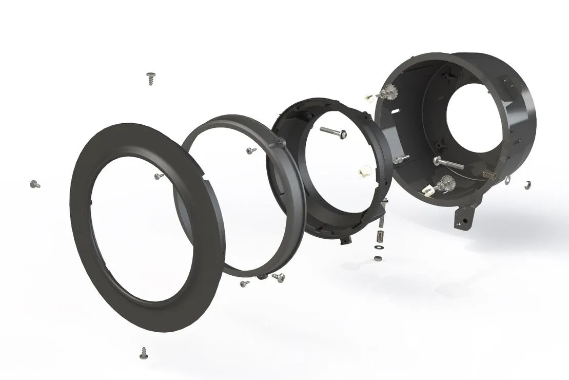Morimoto 7" LED Headlight Adapters Jeep Wrangler JL (2018-2023) Black Housing