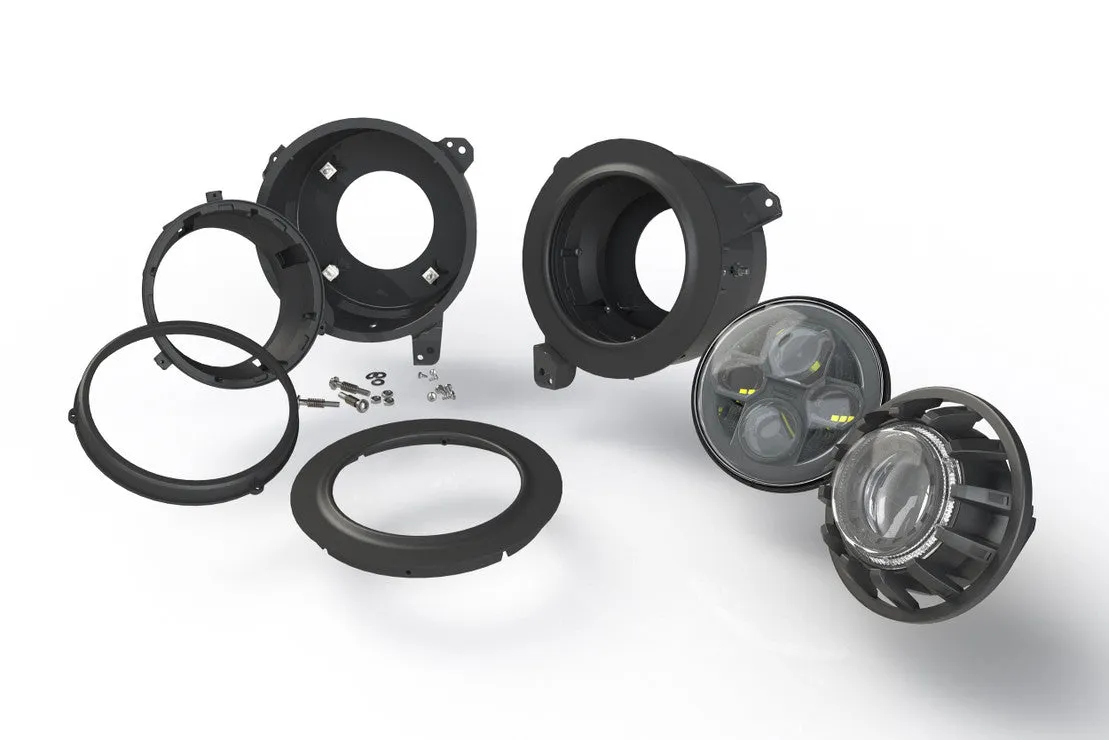 Morimoto 7" LED Headlight Adapters Jeep Wrangler JL (2018-2023) Black Housing