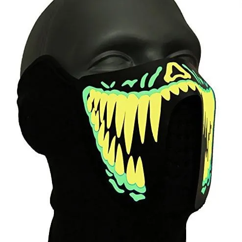 Mugsy Beatz LED Music Activate Face Masks