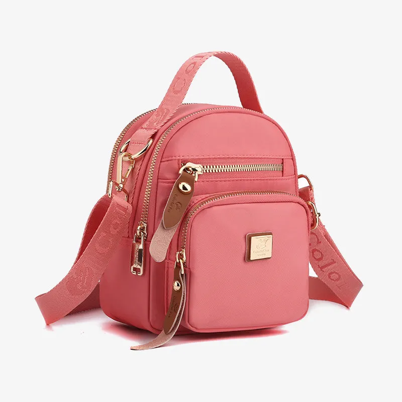 Multiple Compartment Minimalist Purse For Women Portable Crossbody Commuter Bag