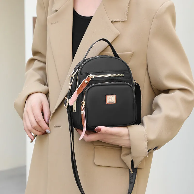 Multiple Compartment Minimalist Purse For Women Portable Crossbody Commuter Bag