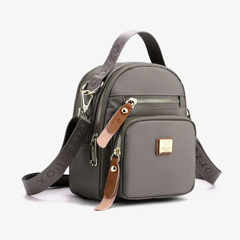 Multiple Compartment Minimalist Purse For Women Portable Crossbody Commuter Bag