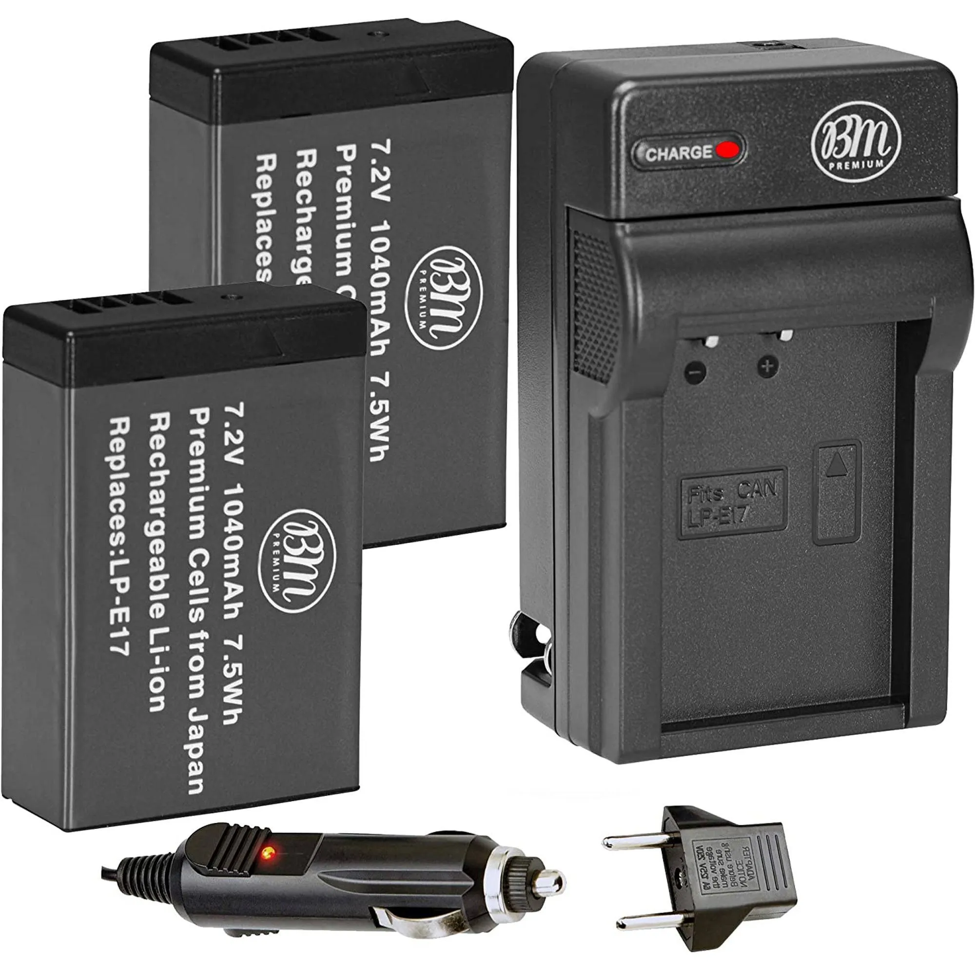 NJA Batteries Ch2-Pack of LP-E17 Batteries and Charger