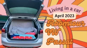 Nomad traveling in Europe - 01 Room tour through my VW Passat - series of MediaBooks in 6 languages