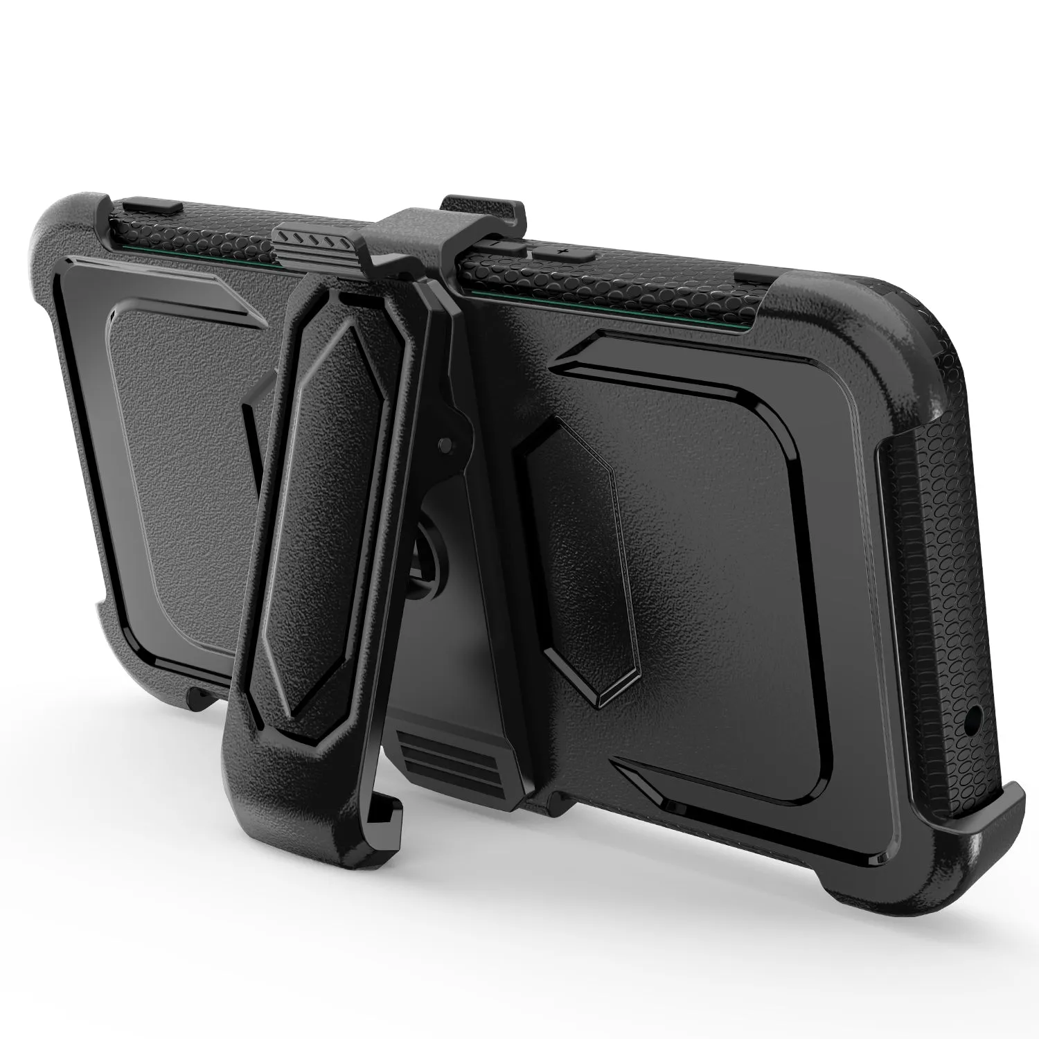 OnePlus Nord N200 5G Case, Nord N200 5G Case, Triple Protection 3-1 w/ Built in Screen Protector Heavy Duty Holster Shell Combo Clip Cover - Teal