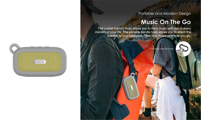 Oraimo OBS-04S PALM Mini HavyBass Portable IP67 Dust&Waterproof Wireless Speaker