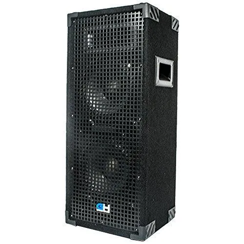 Pair of Passive Dual 8 Inch 2-Way PA/DJ Loudspeaker Cabinets - 900 Watt Full Range PA/DJ Band Live Sound Speakers