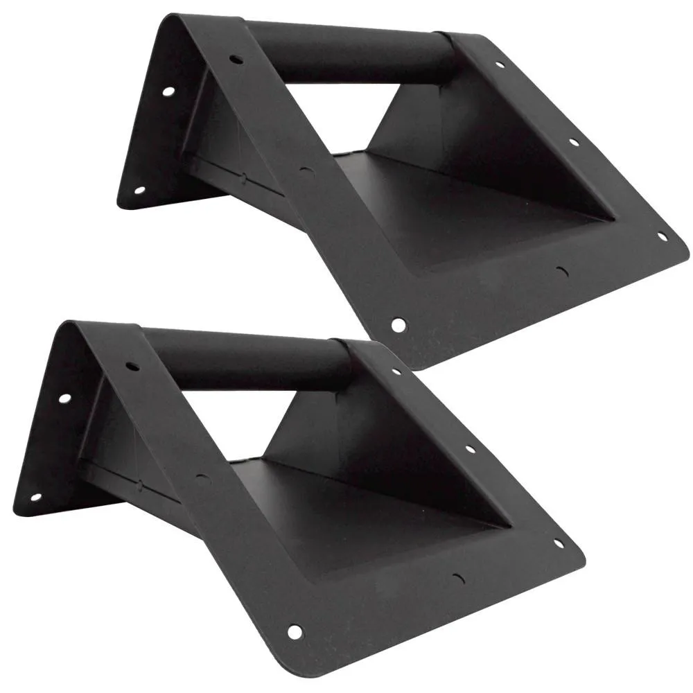Pair of Steel Recessed Corner Speaker Handles